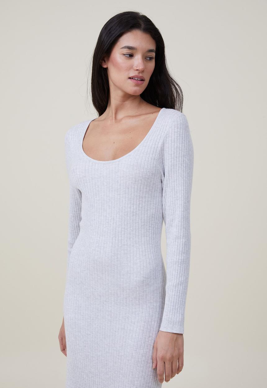 Cotton On - Knit maxi dress - grey marle