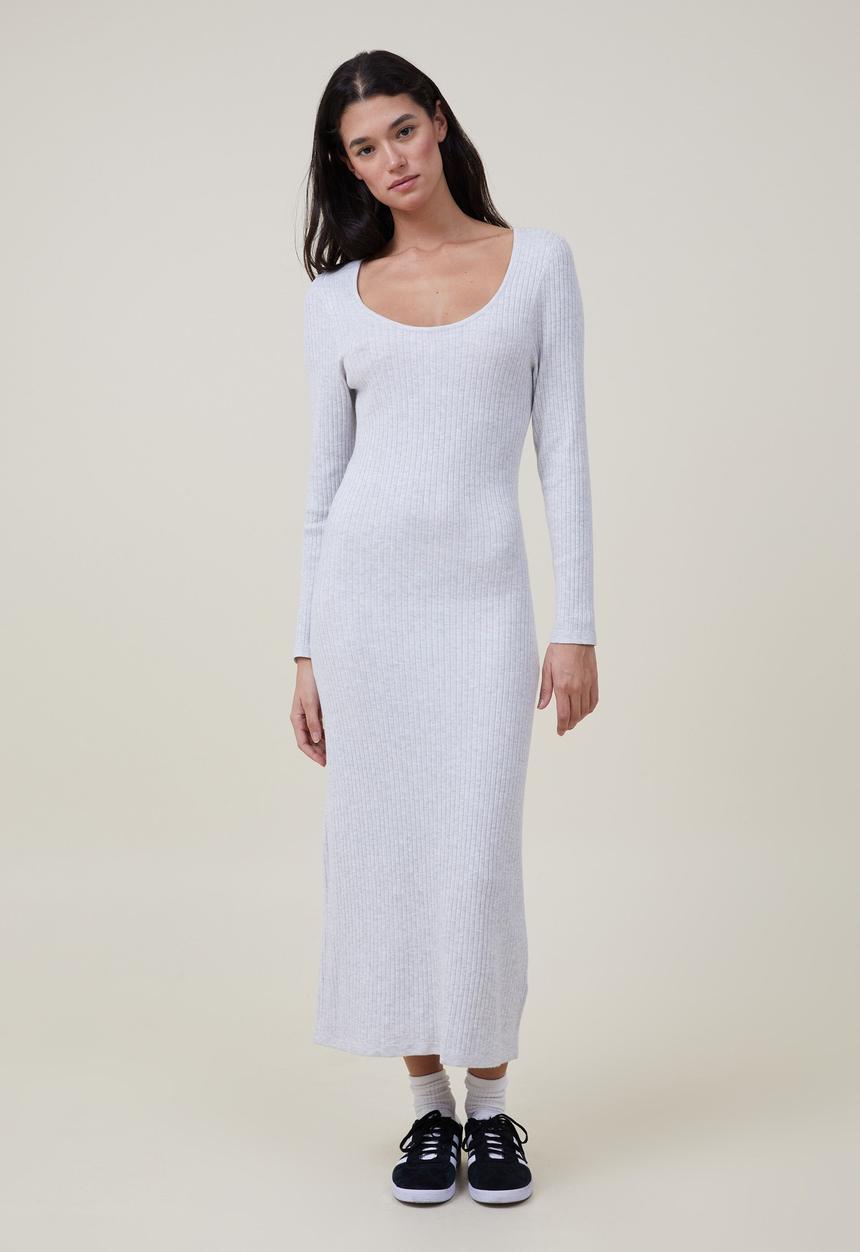 Cotton On - Knit maxi dress - grey marle