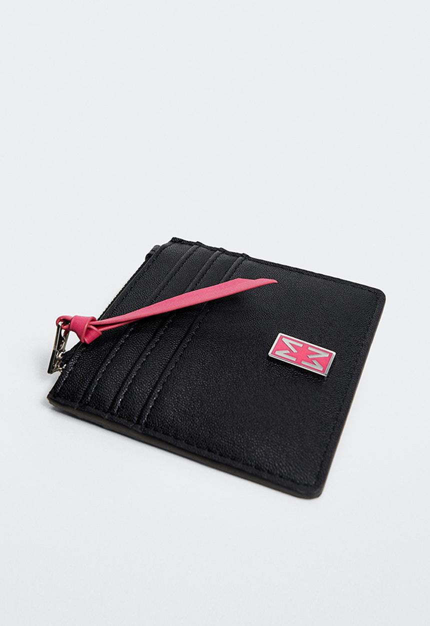 MANGO - Logo card holder - black