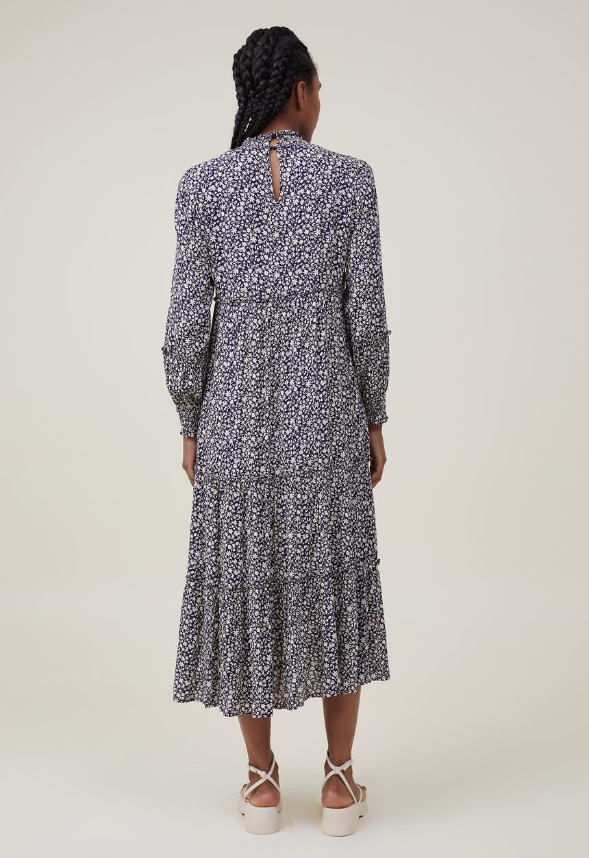 Cotton On - Tiered maxi dress - anika ditsy midnight navy