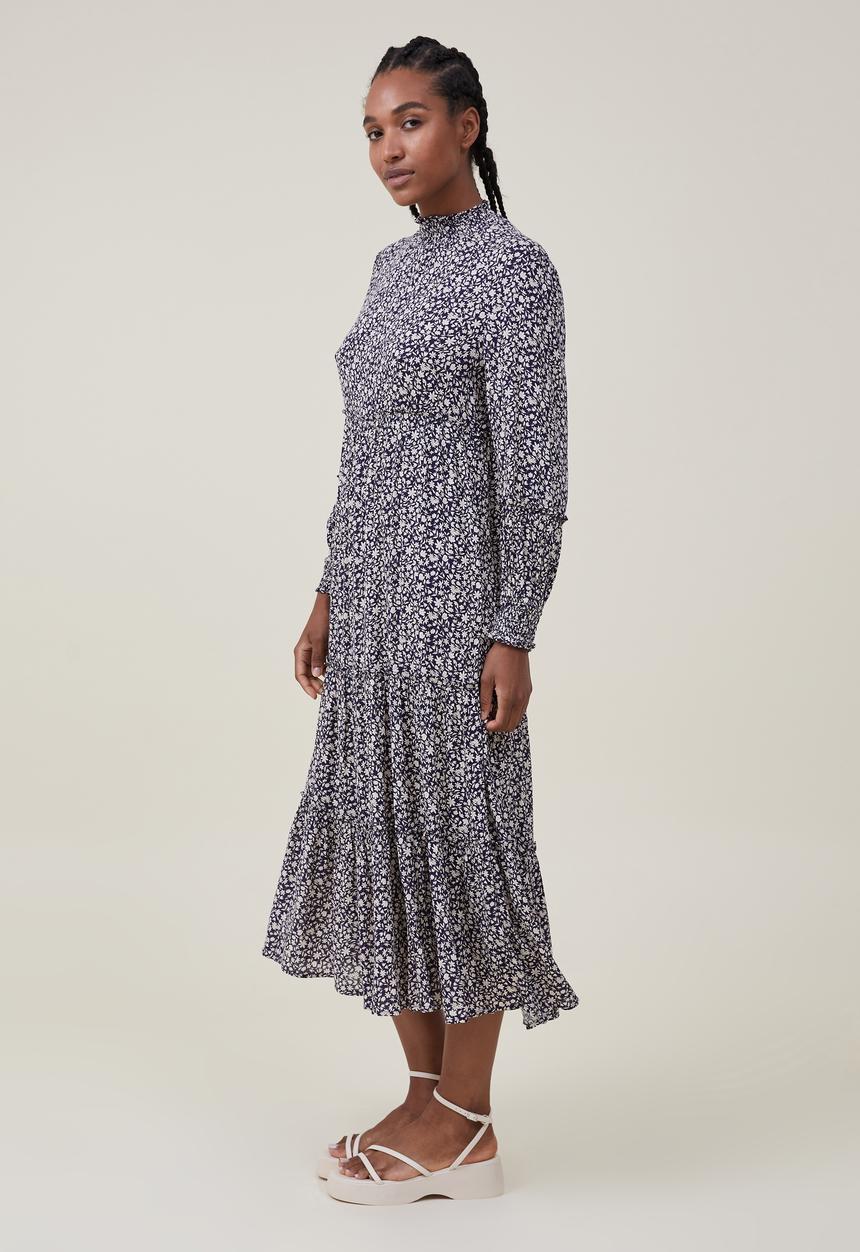 Cotton On - Tiered maxi dress - anika ditsy midnight navy