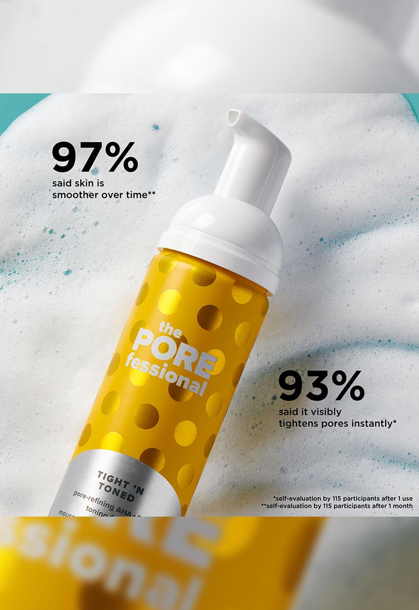 Benefit Cosmetics - The POREfessional Tight 'N Toned Pore-Refining AHA + PHA Toning foam