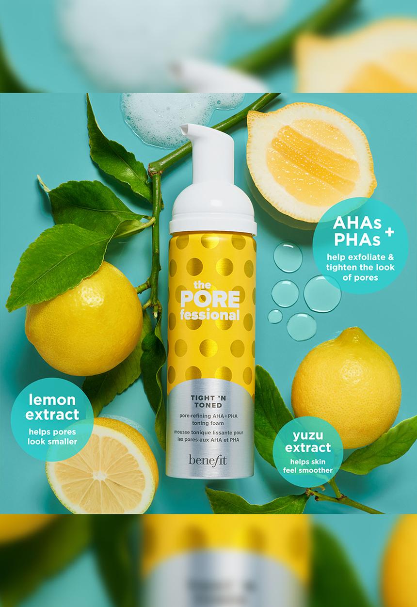 Benefit Cosmetics - The POREfessional Tight 'N Toned Pore-Refining AHA + PHA Toning foam