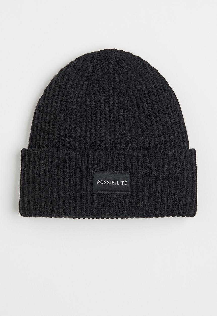 H&M - Knitted hat - black/possibilité