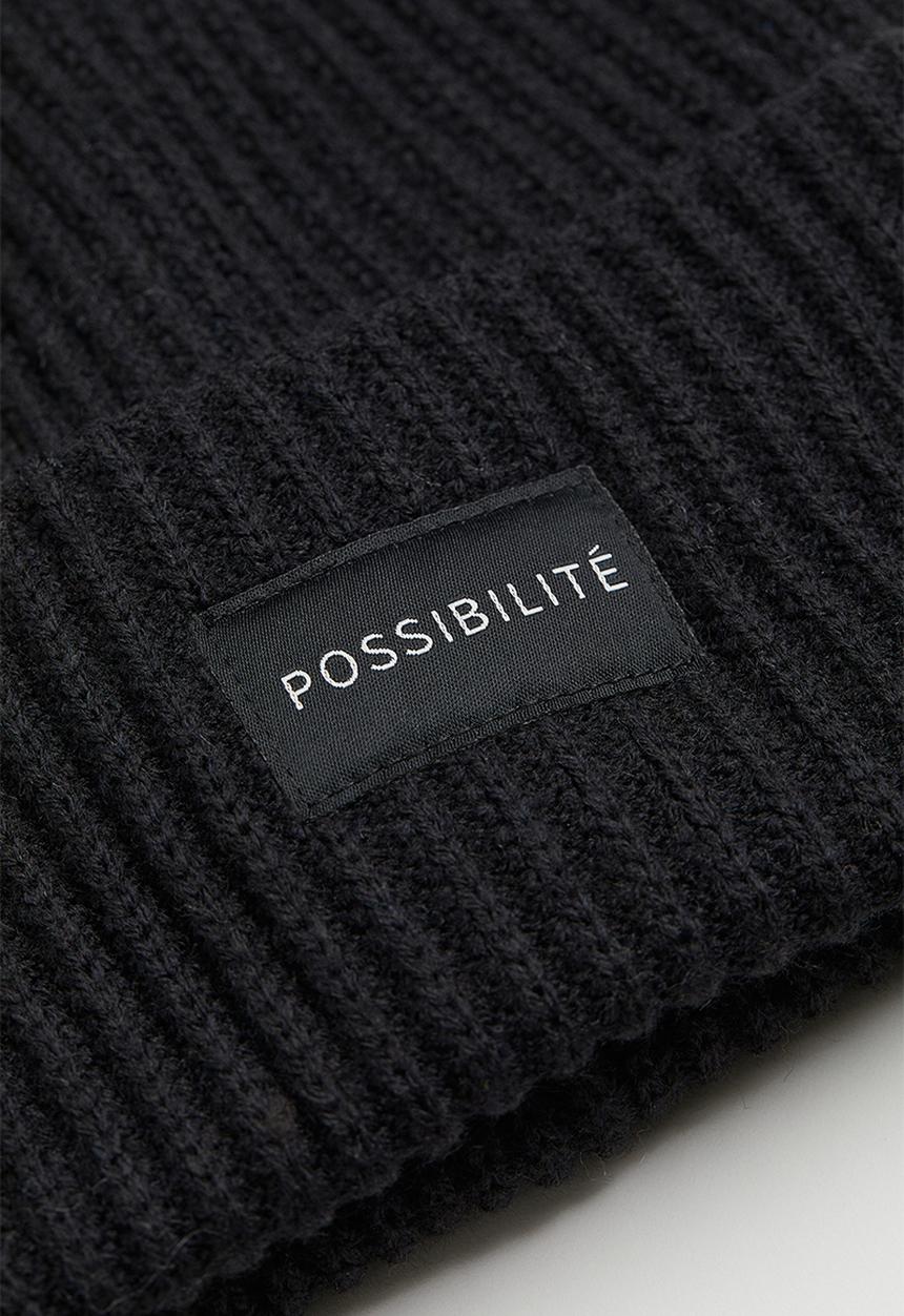 H&M - Knitted hat - black/possibilité