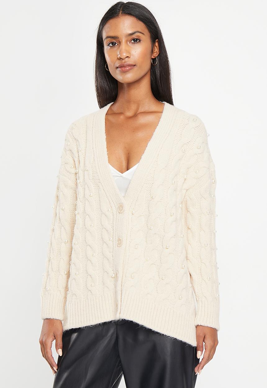 MANGO - Cardigan flix - stone