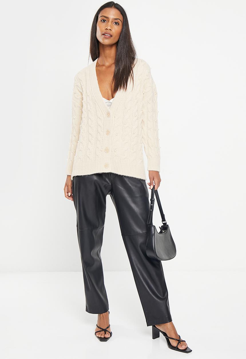 MANGO - Cardigan flix - stone