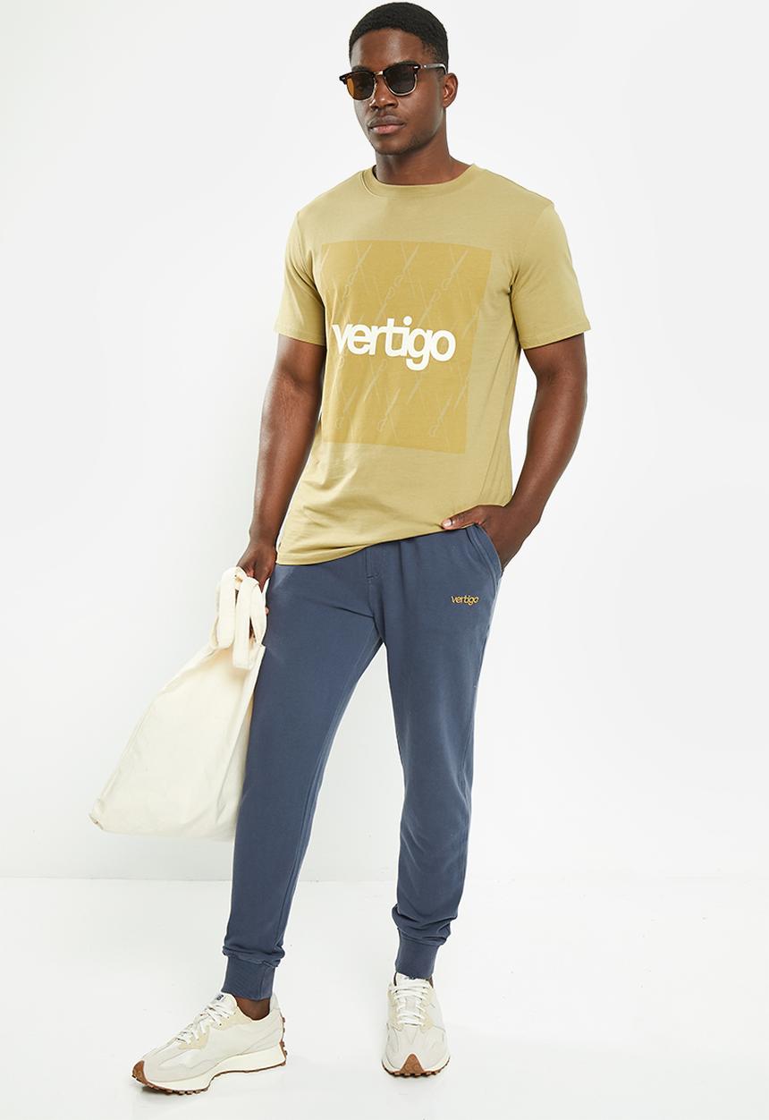 Vertigo - Mens vertigo core fleece jogger - mood indigo