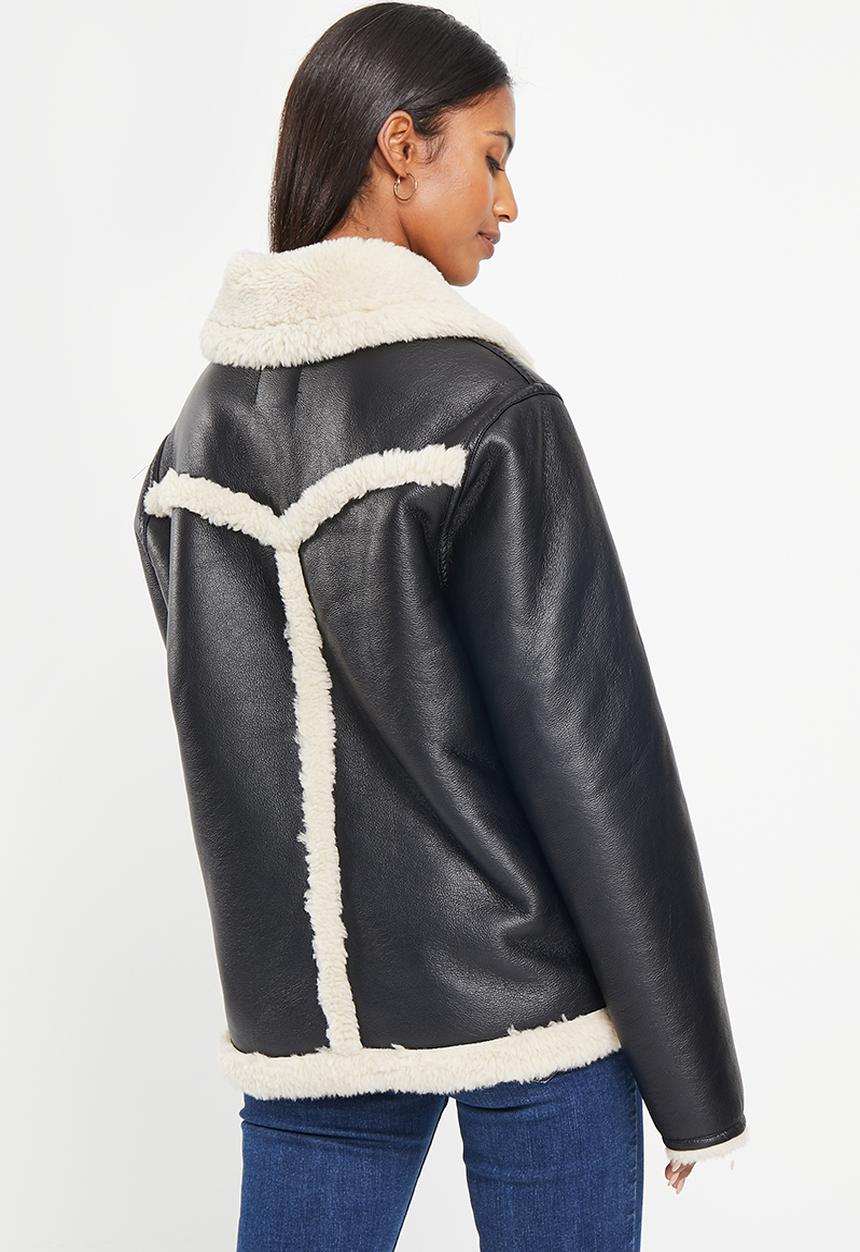 MANGO - Coat jinete - black