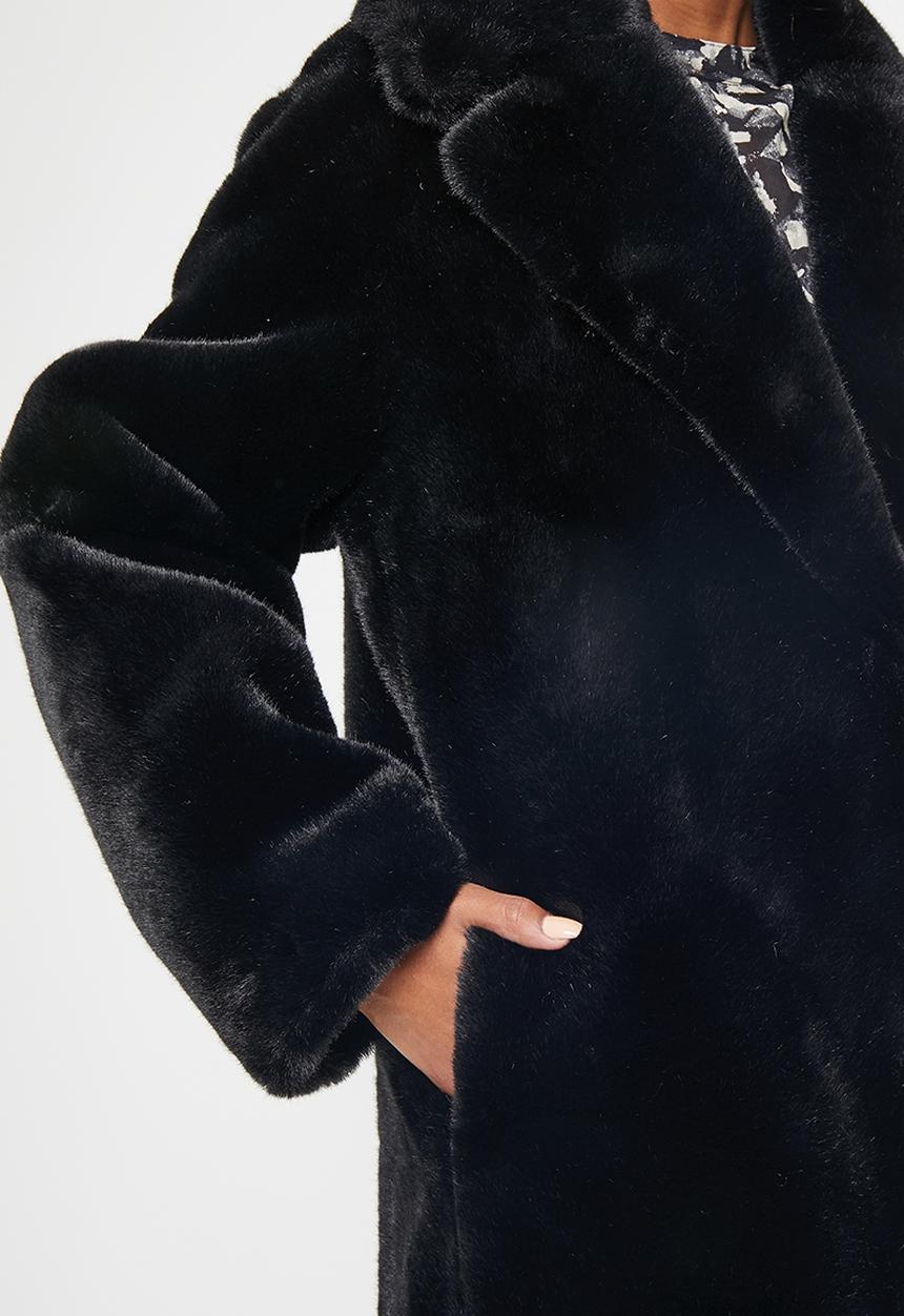 MANGO - Coat chilly - black