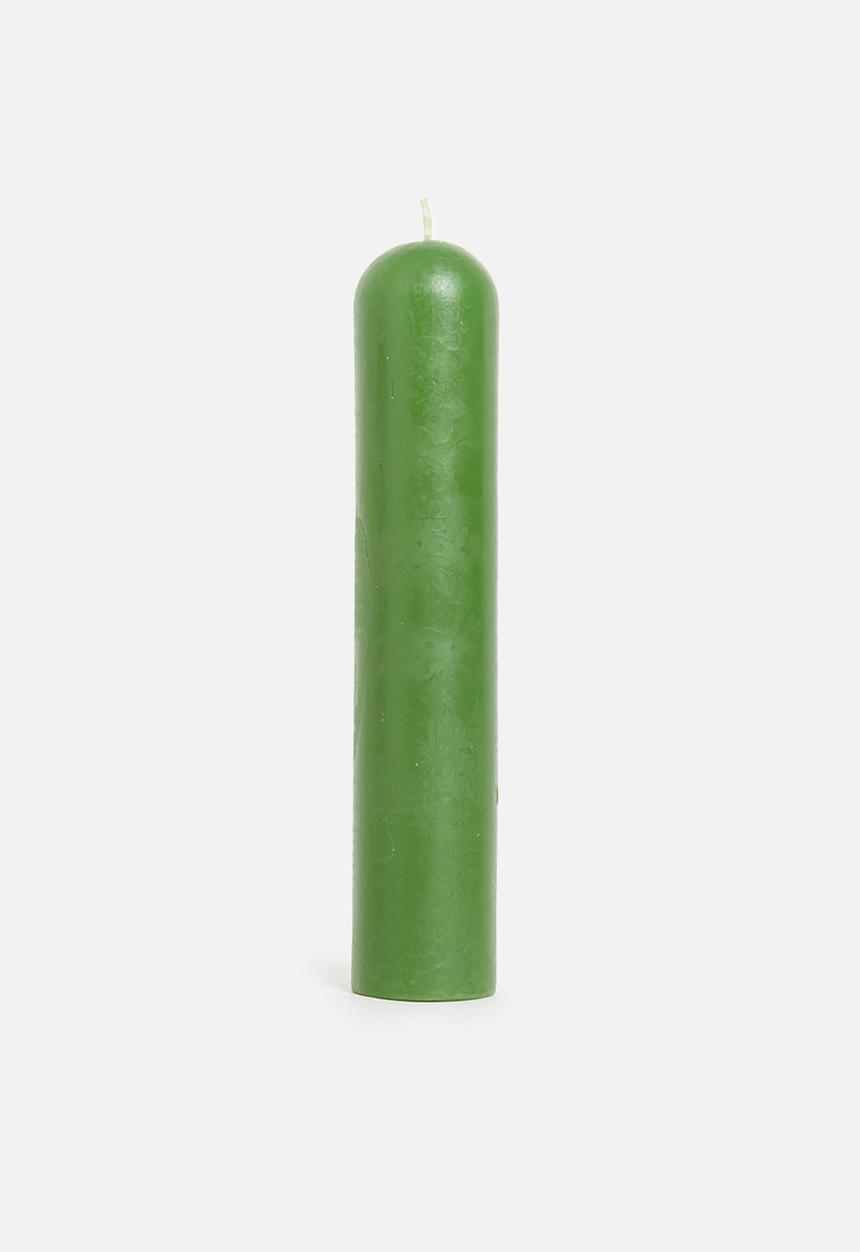 Okra Candle - Stand alone dinner candle - green