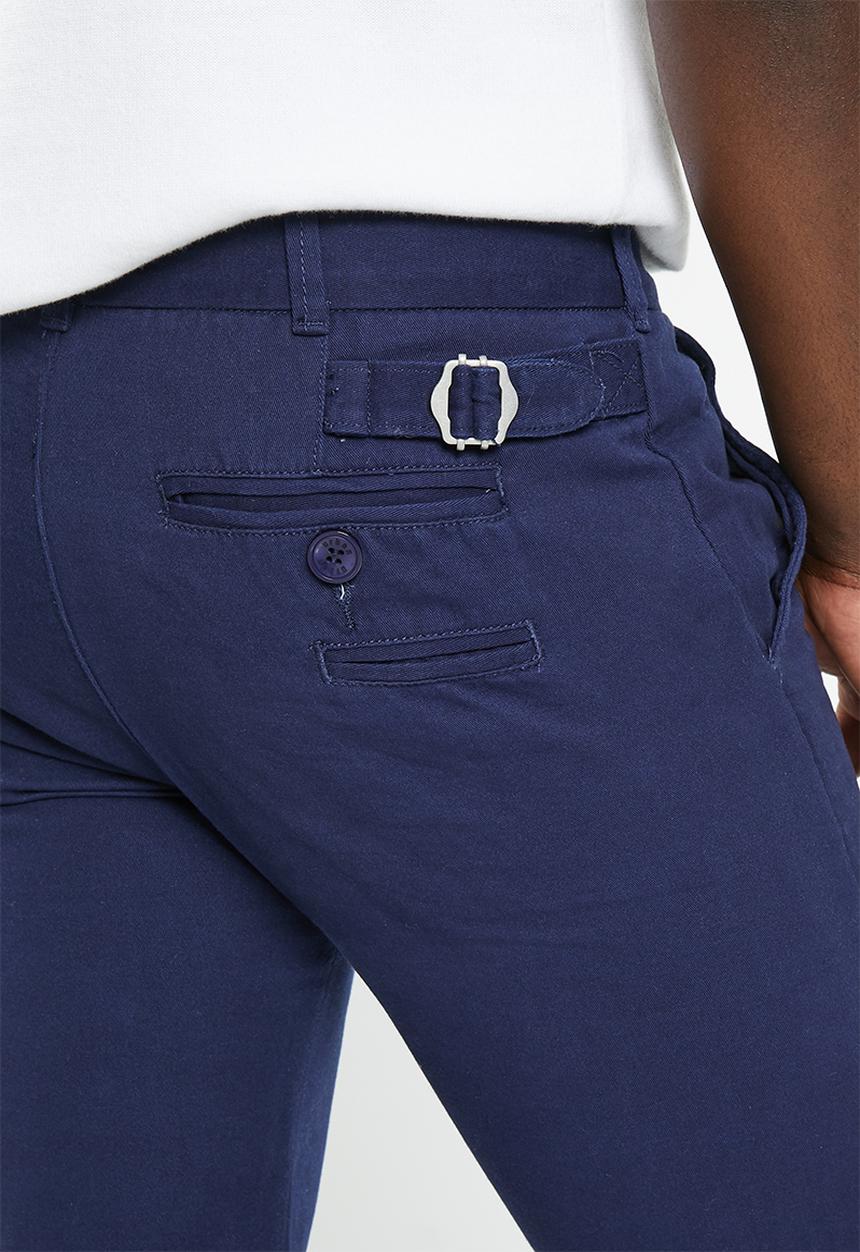 urban° - Mens urban cotton twill chino pants - navy