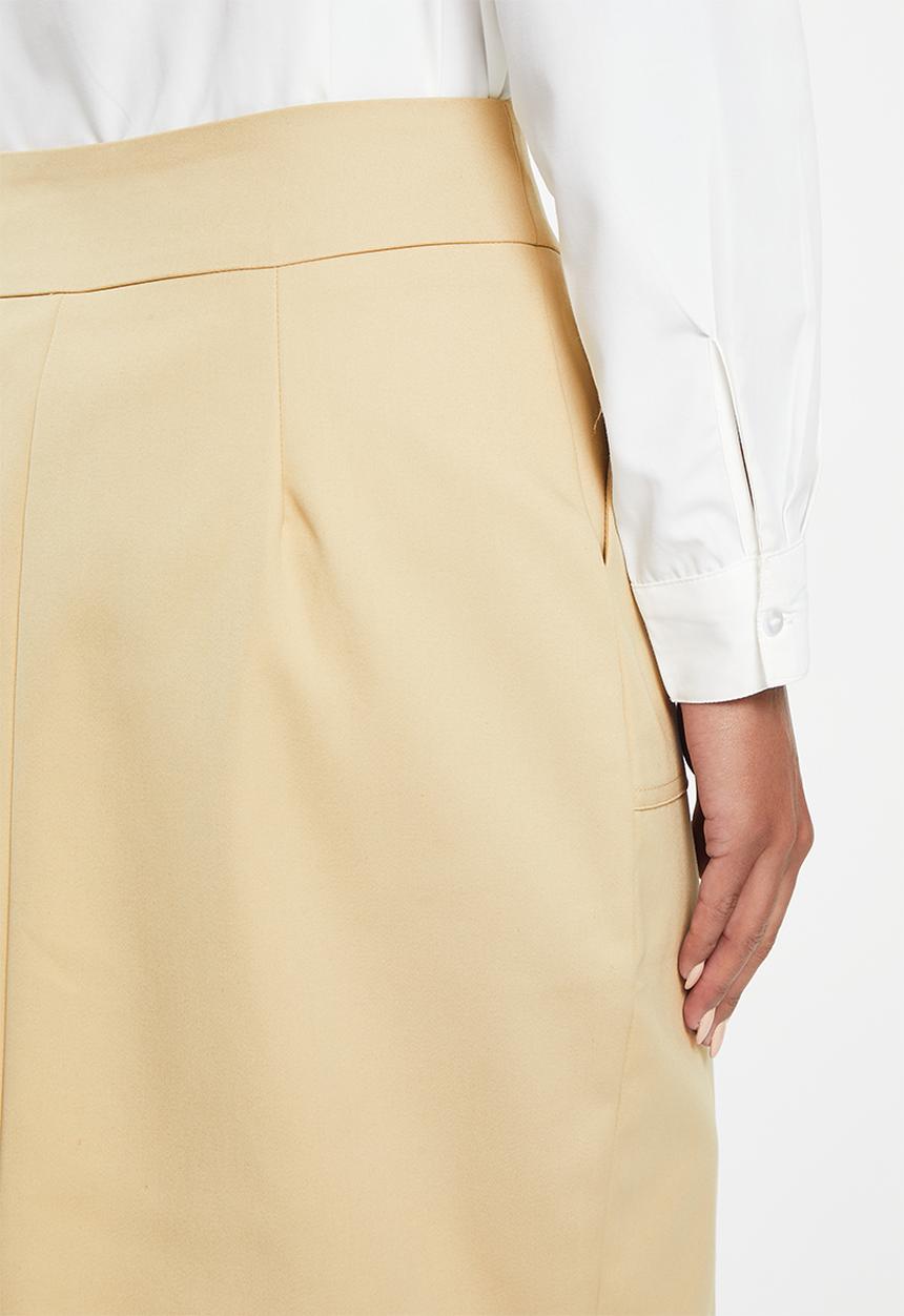 Pringle of Scotland - Pencil skirt - stone