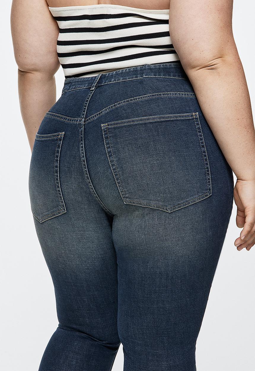 H&M - Curvy ultra high jeggings - dark denim blue