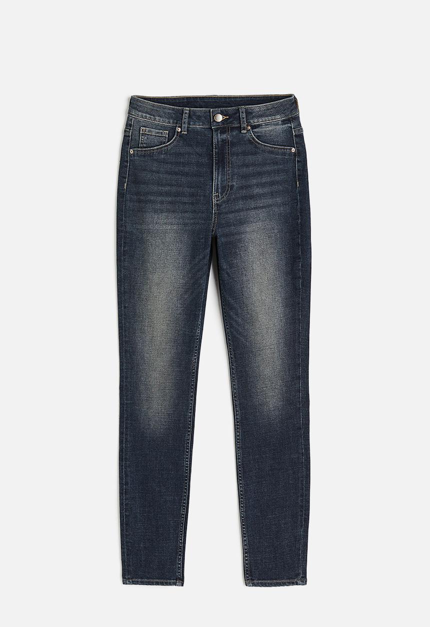 H&M - Curvy ultra high jeggings - dark denim blue