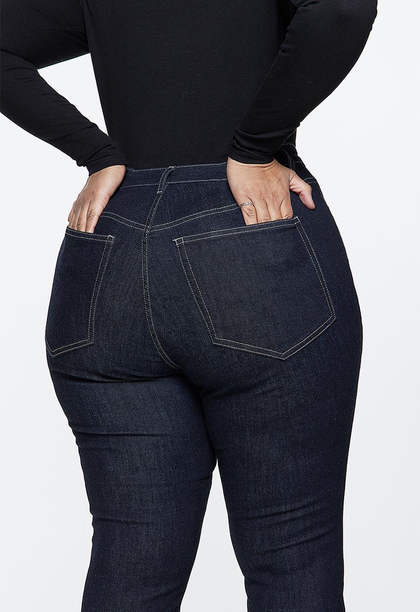 H&M - Curvy ultra high jeggings - dark denim blue