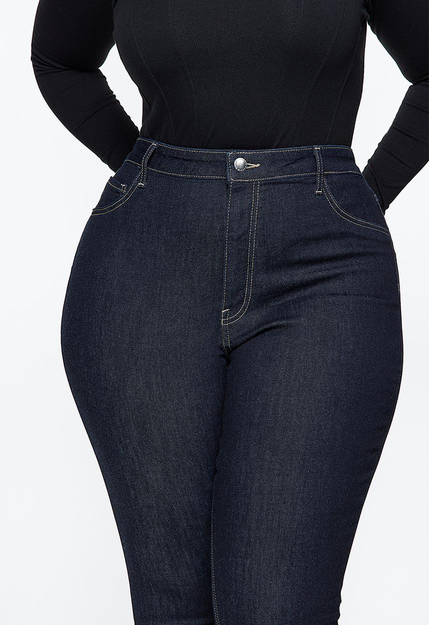 H&M - Curvy ultra high jeggings - dark denim blue