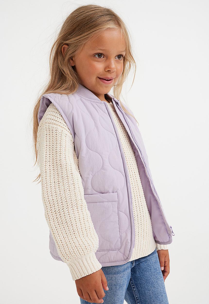 H&M - Oversized quilted gilet - light purple