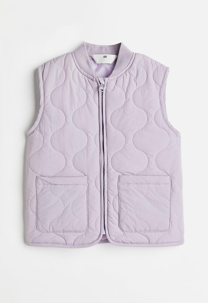 H&M - Oversized quilted gilet - light purple