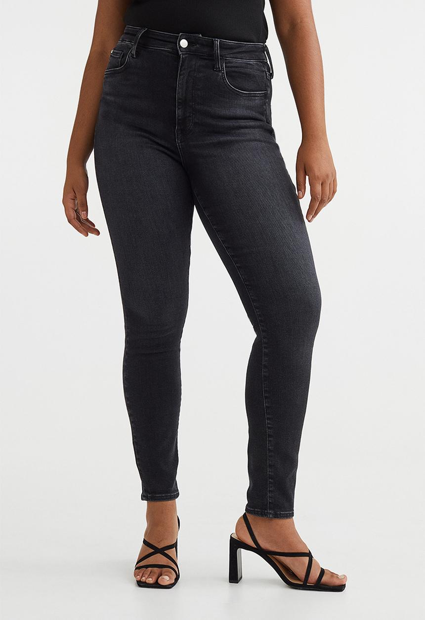 H&M - True to you skinny high jeans - black