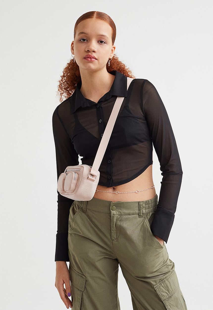 H&M - Small shoulder bag - light beige