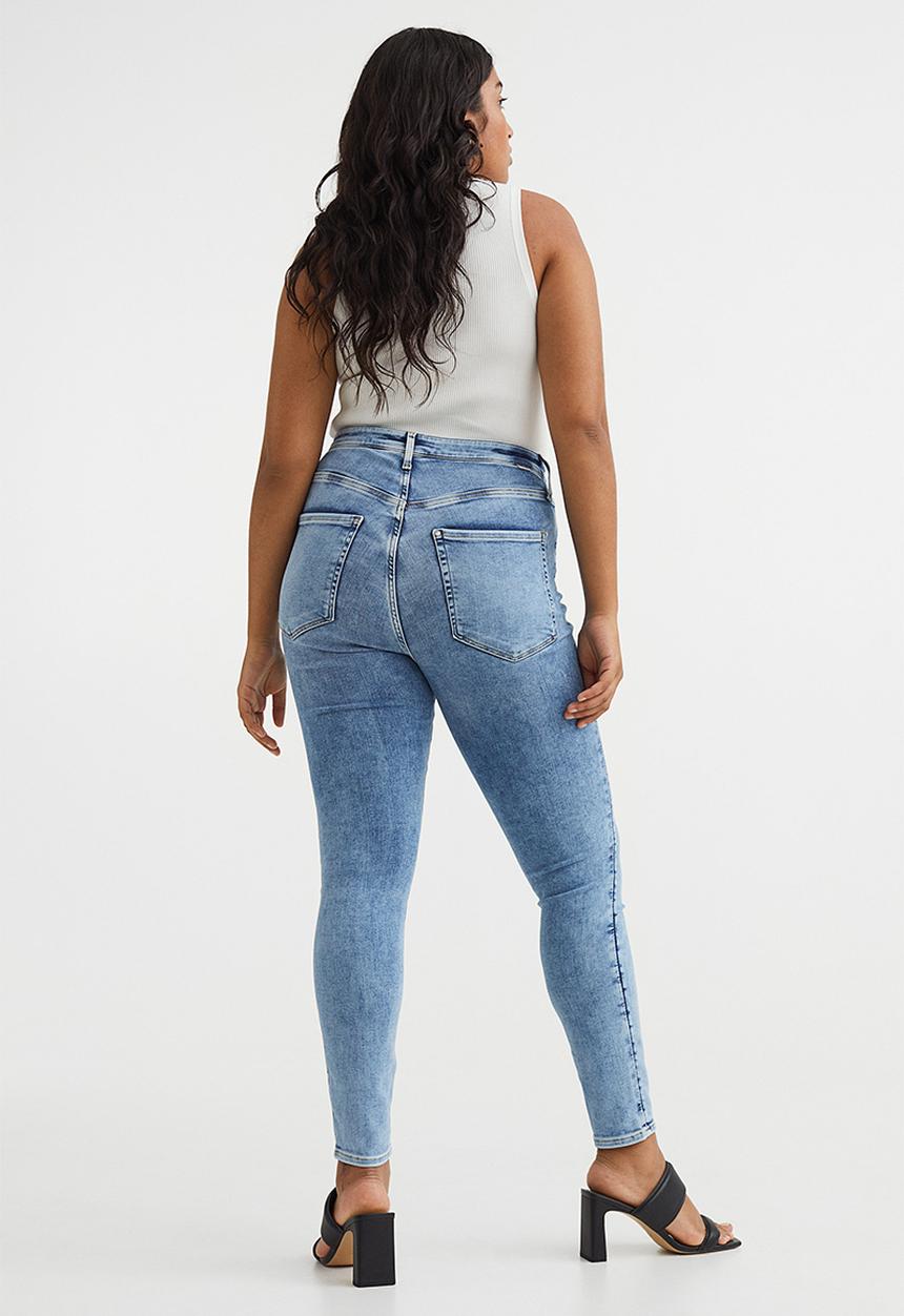 H&M - True to you skinny high jeans - light denim blue
