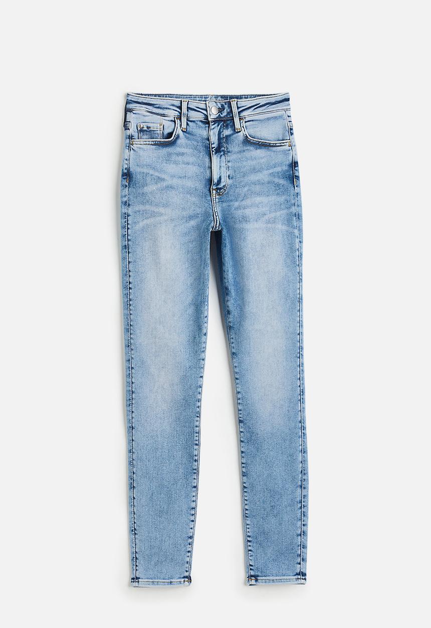 H&M - True to you skinny high jeans - light denim blue