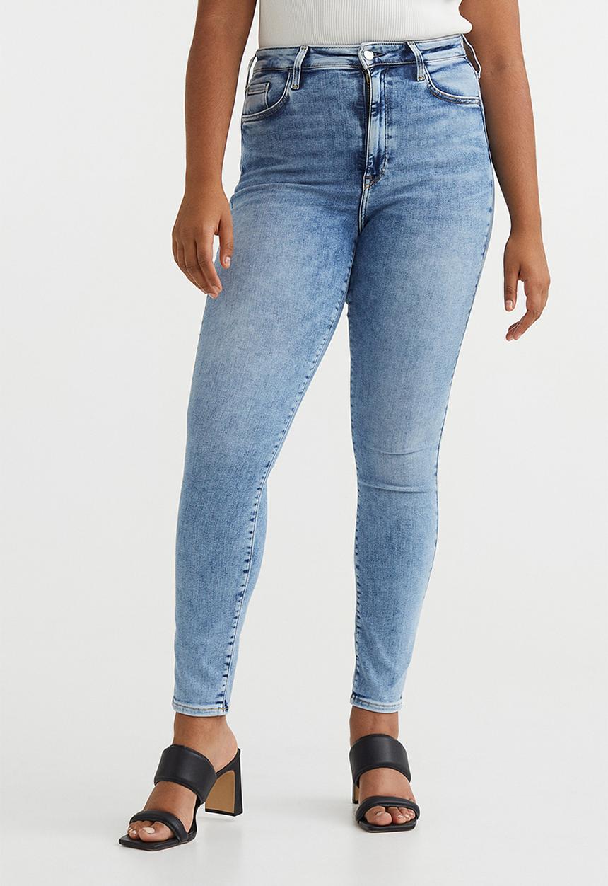 H&M - True to you skinny high jeans - light denim blue