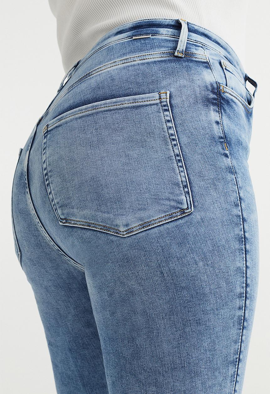 H&M - True to you skinny high jeans - light denim blue