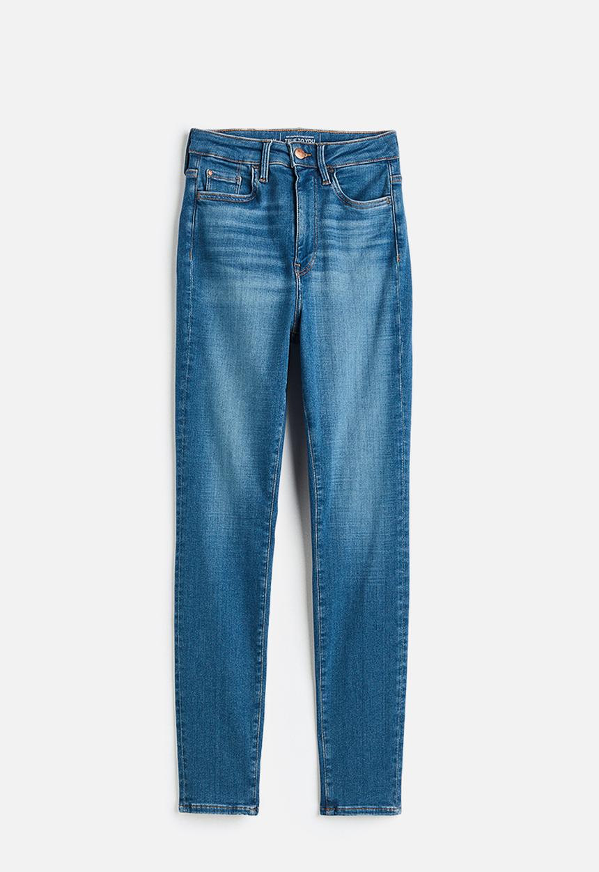 H&M - True to you skinny high jeans - denim blue