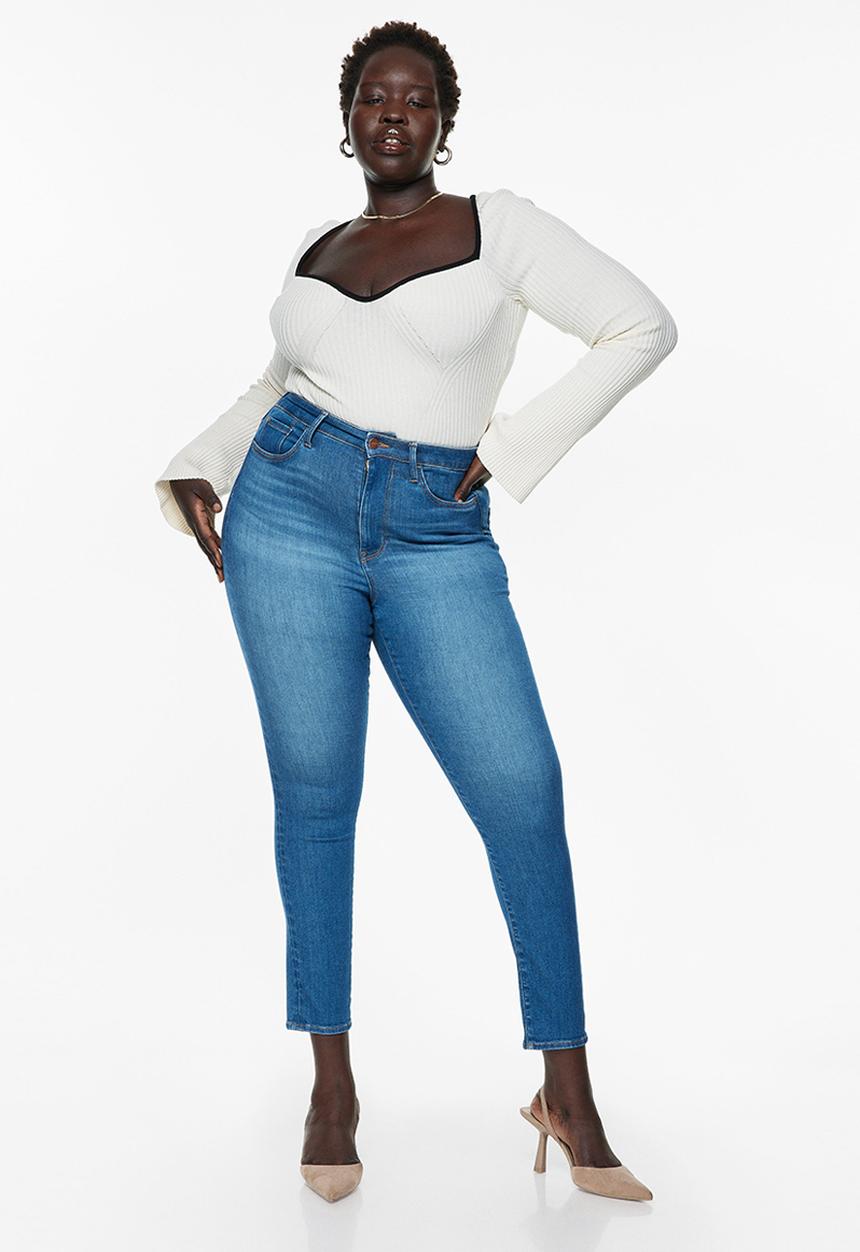 H&M - True to you skinny high jeans - denim blue