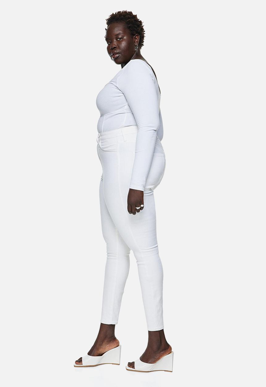 H&M - True to you skinny high jeans - white