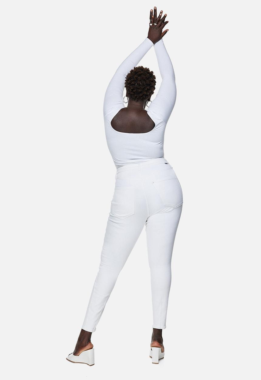 H&M - True to you skinny high jeans - white