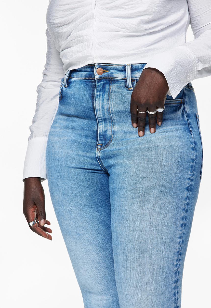 H&M - True to you skinny high jeans - light denim blue