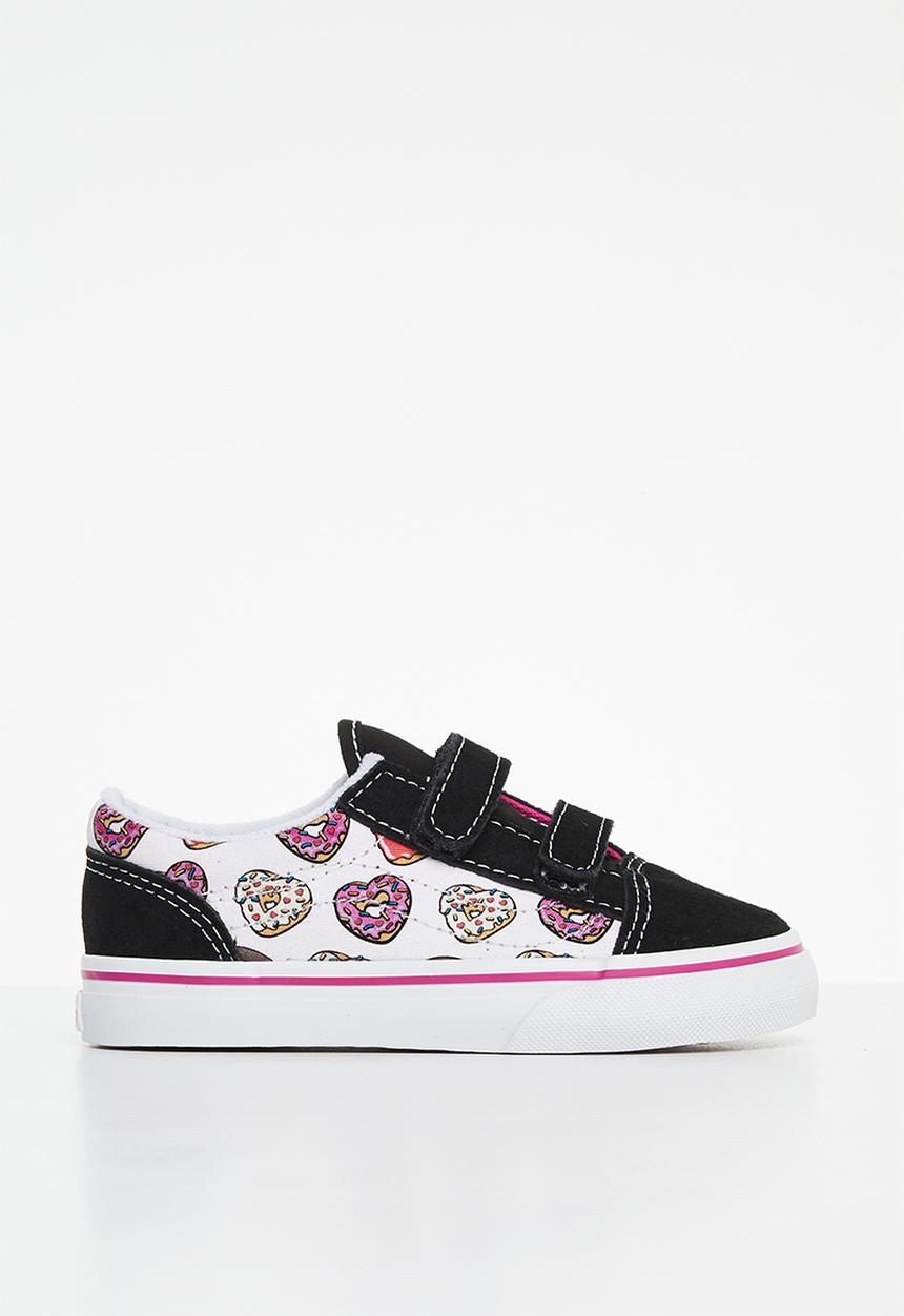 Vans - Jn children classic - black/pink