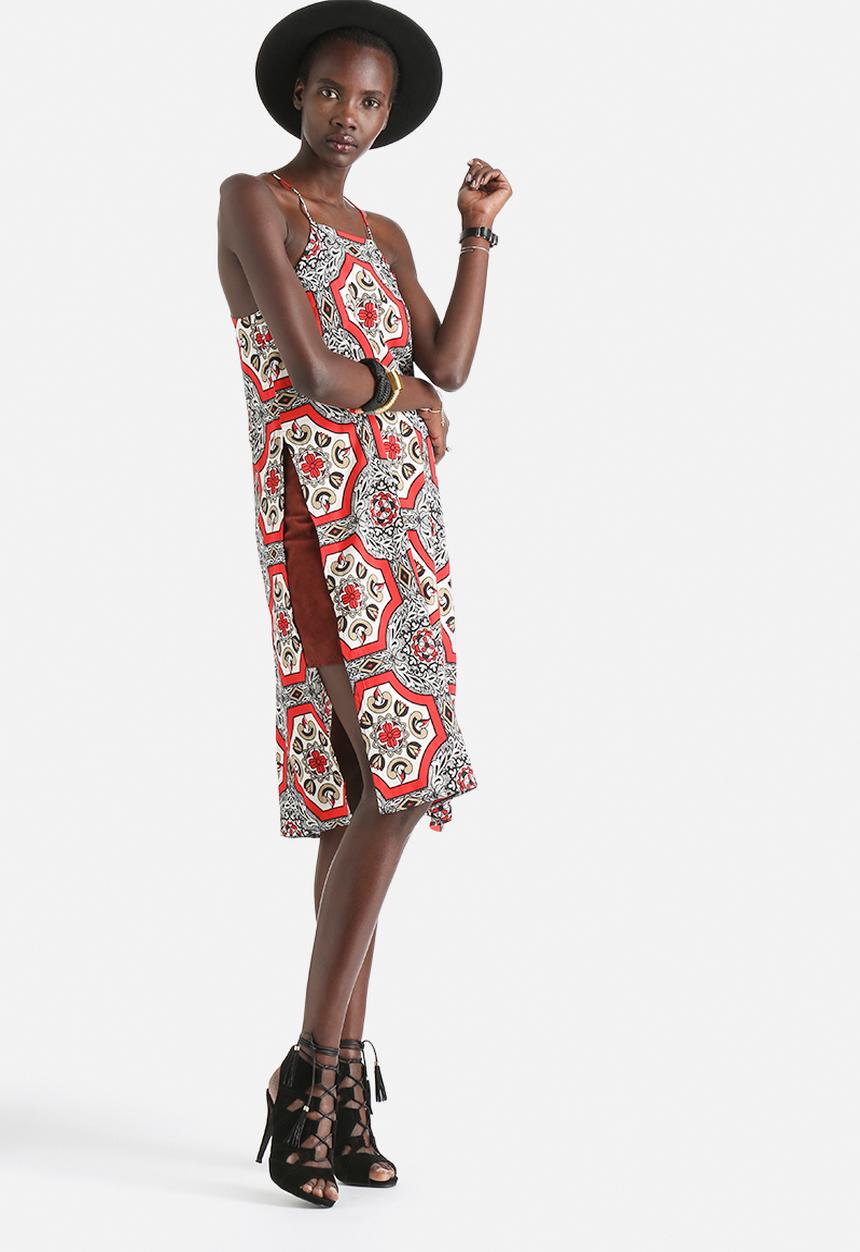 Motel - His Rayon Tile Print Dress