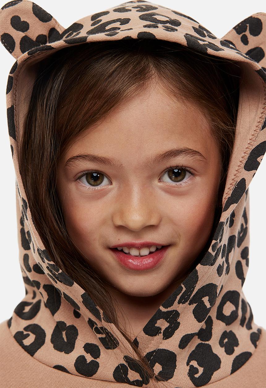 H&M - Oversized hoodie - beige/leopard print