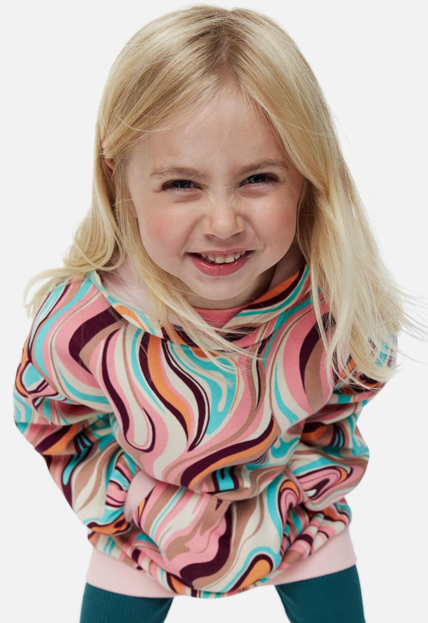H&M - Oversized hoodie - pink/patterned