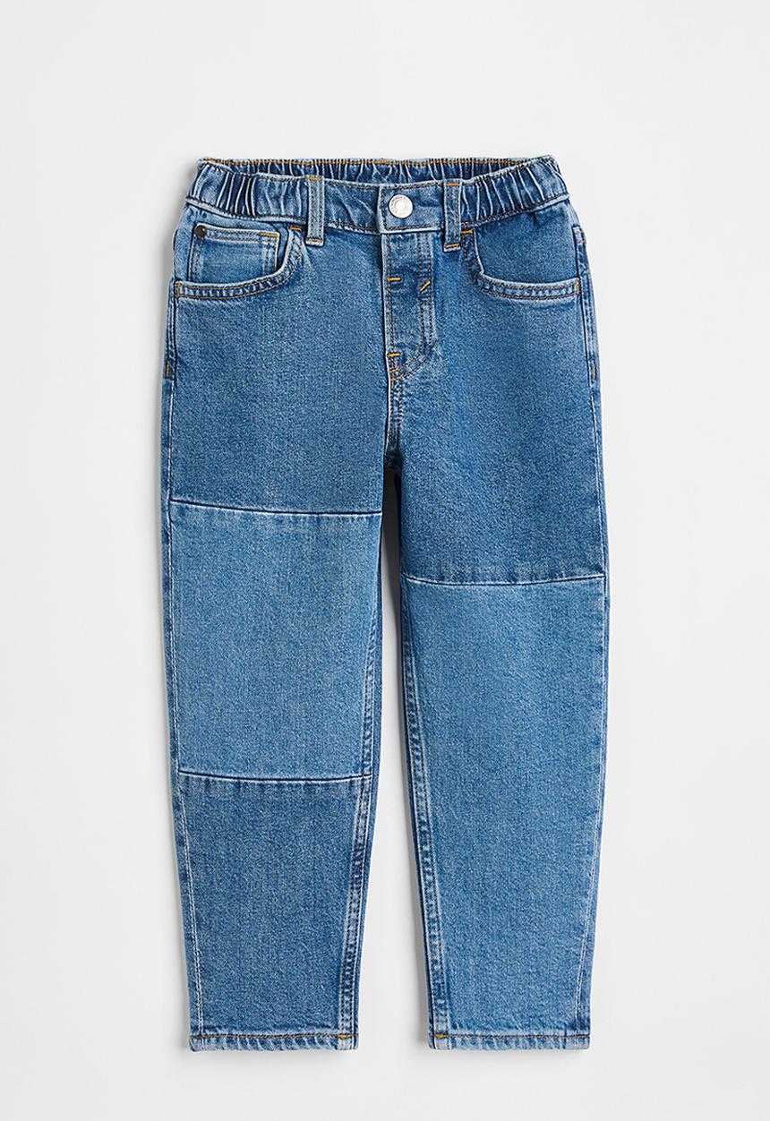 H&M - Comfort stretch balloon fit jeans - denim blue/block-coloured
