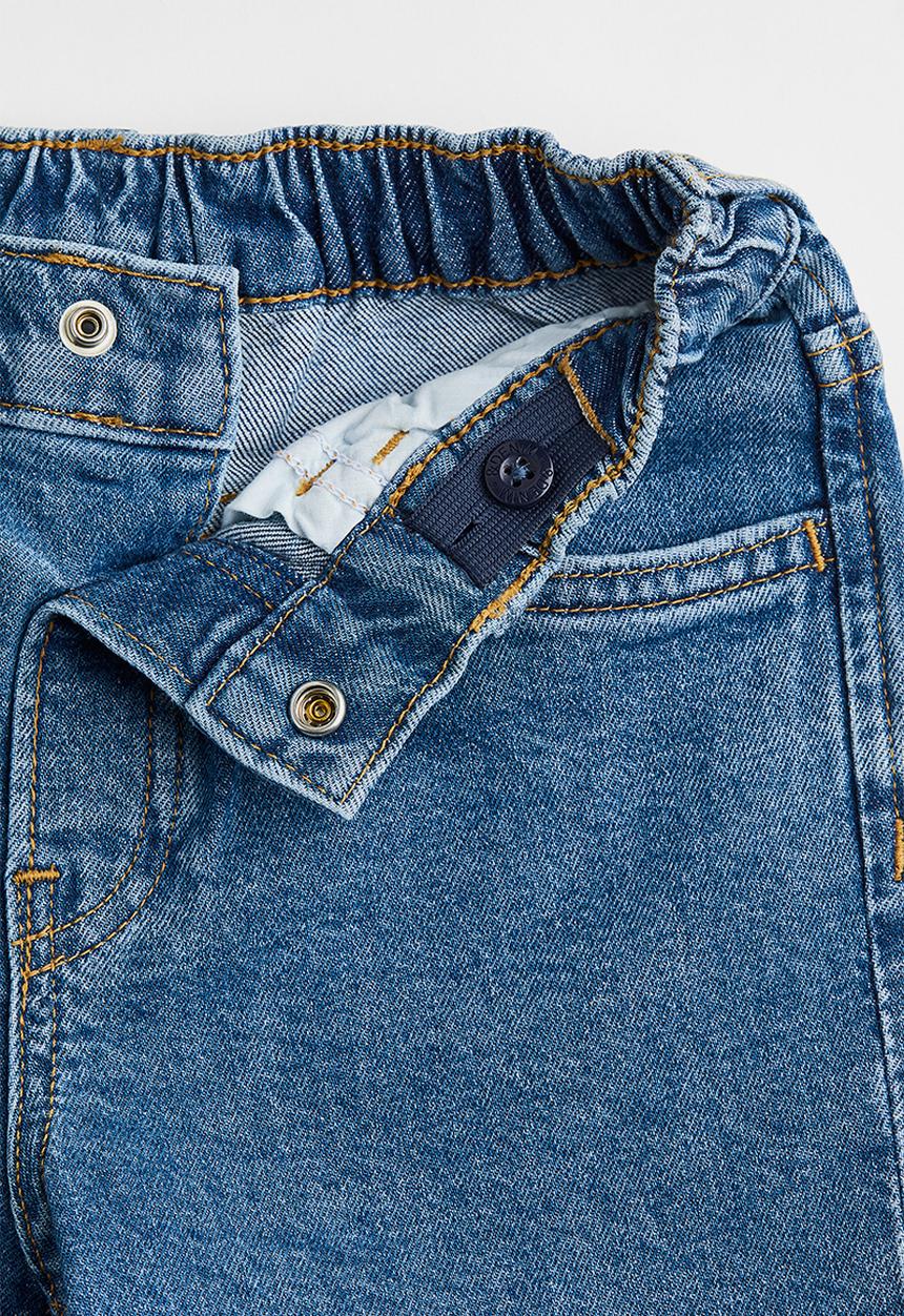 H&M - Comfort stretch balloon fit jeans - denim blue/block-coloured