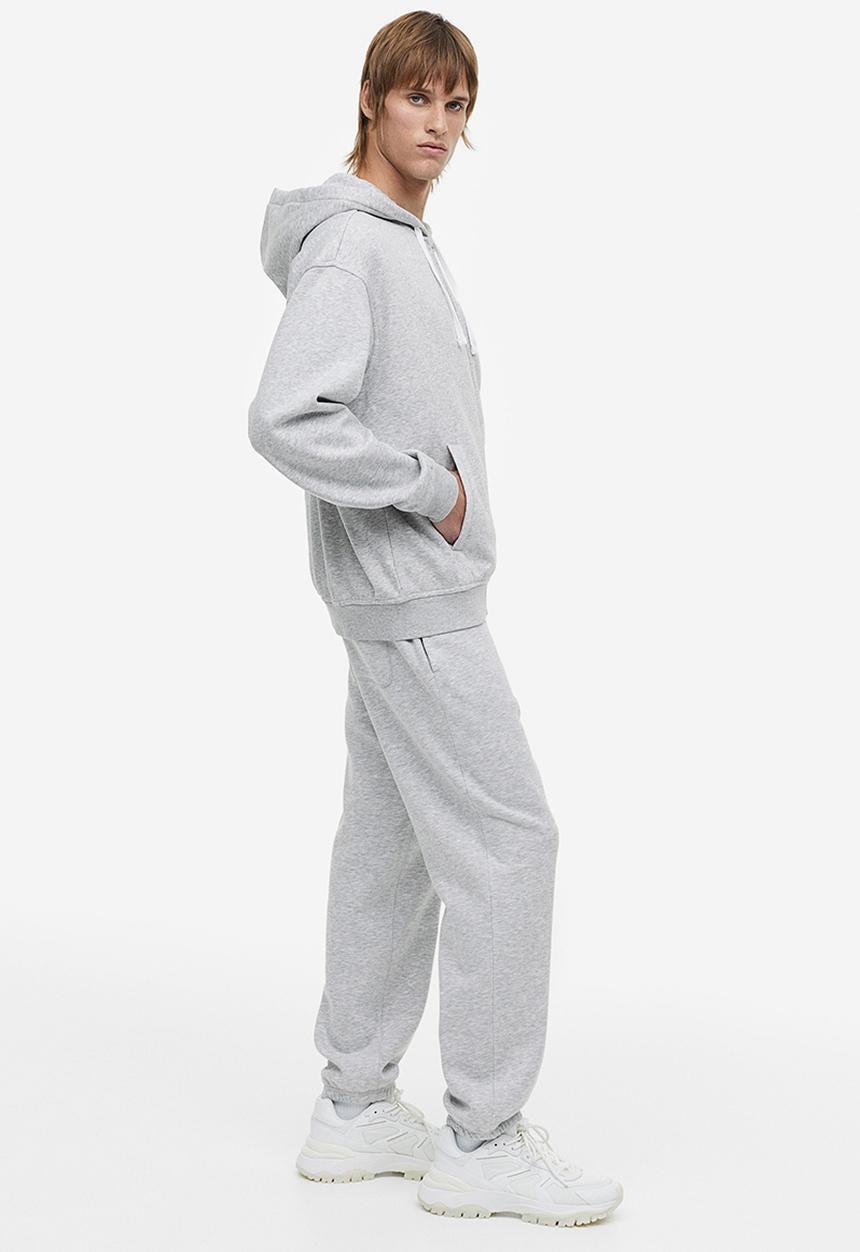 H&M - Relaxed fit sweatpants - grey marl