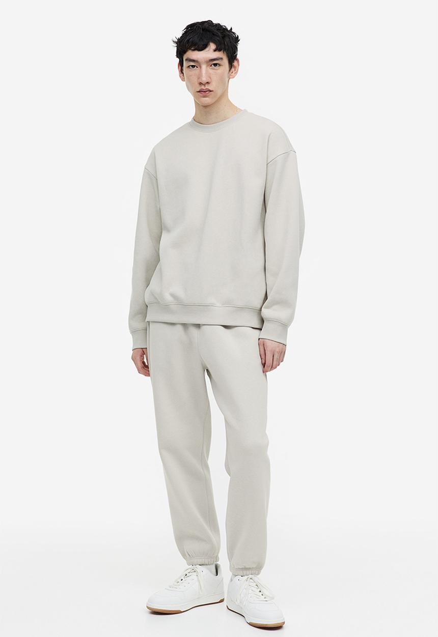 H&M - Relaxed fit sweatpants - light greige