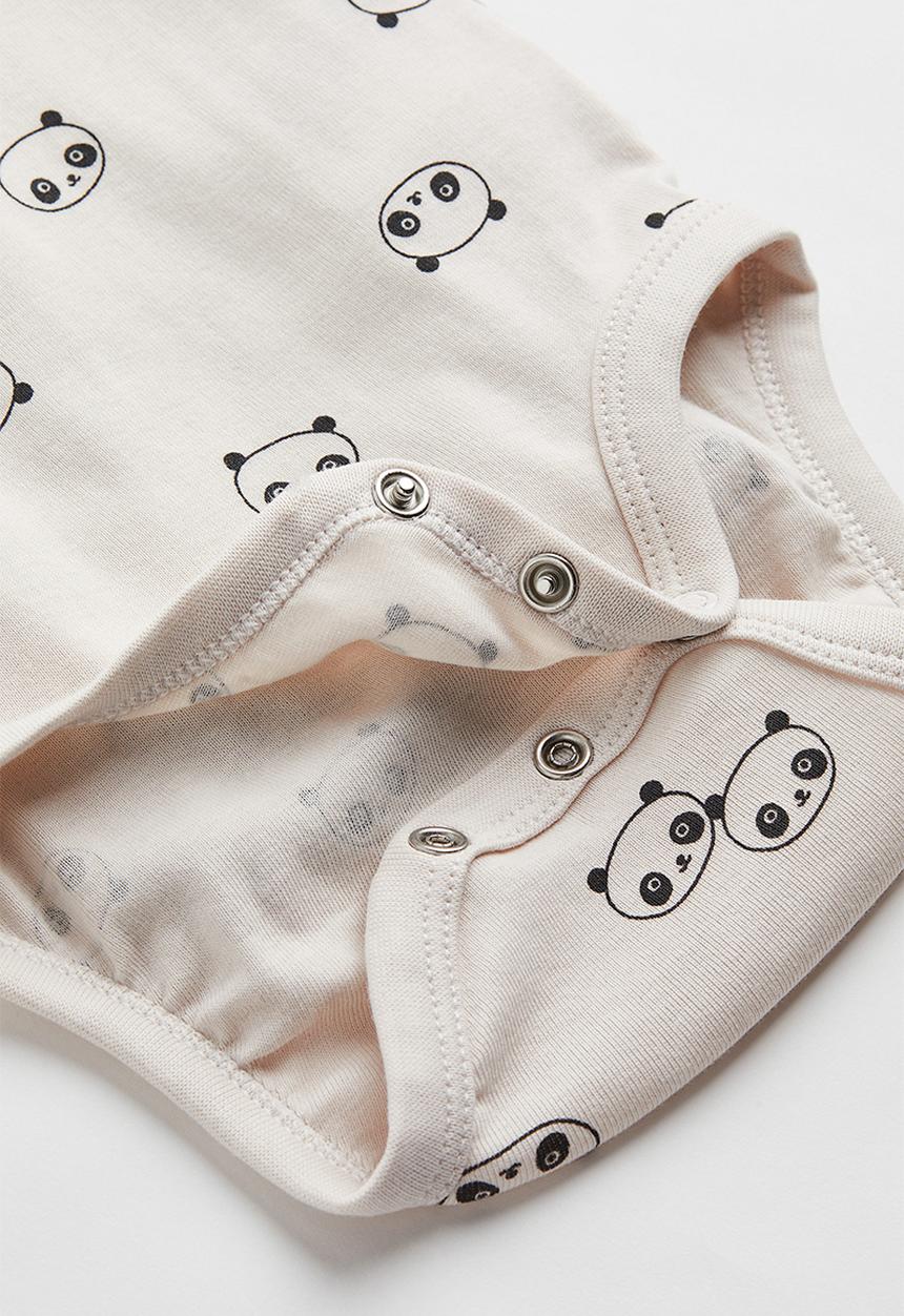 H&M - 2-Pack cotton bodysuits - light mole/pandas