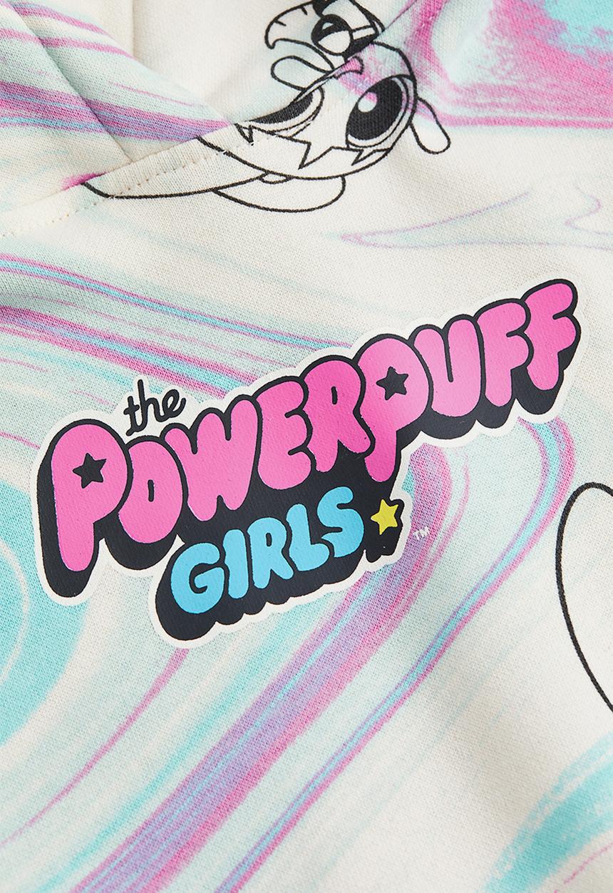 H&M - Oversized printed hoodie - white/the powerpuff girls