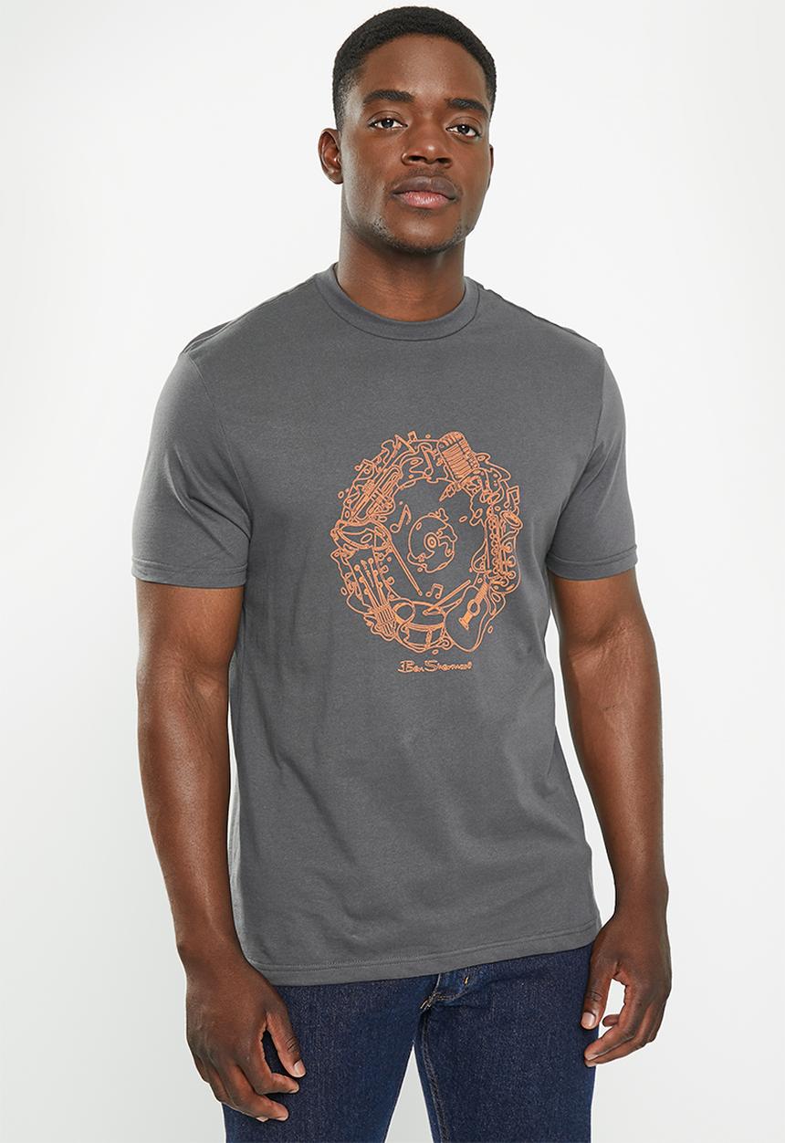Ben Sherman - Music flow tee-shirt - dark charcoal