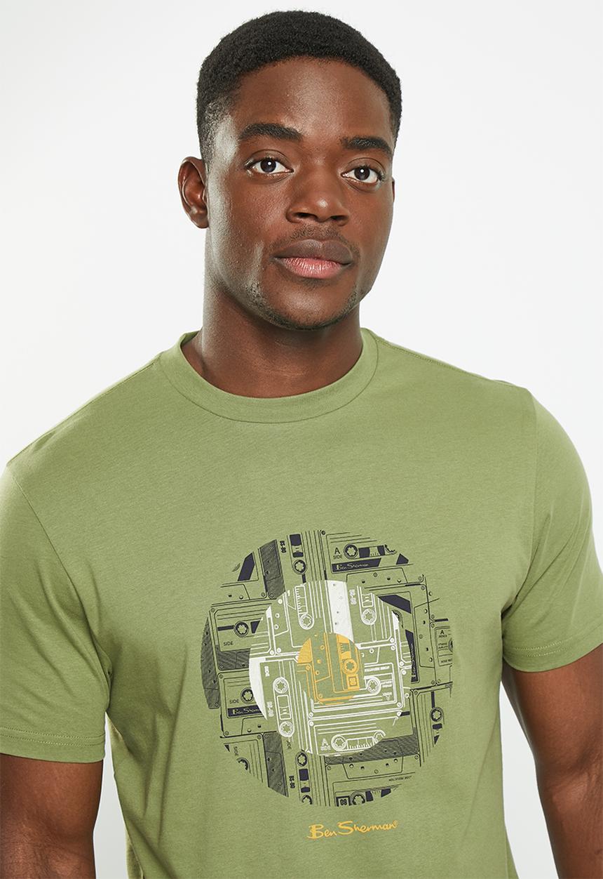 Ben Sherman - Retro tape tee-shirt - loden green
