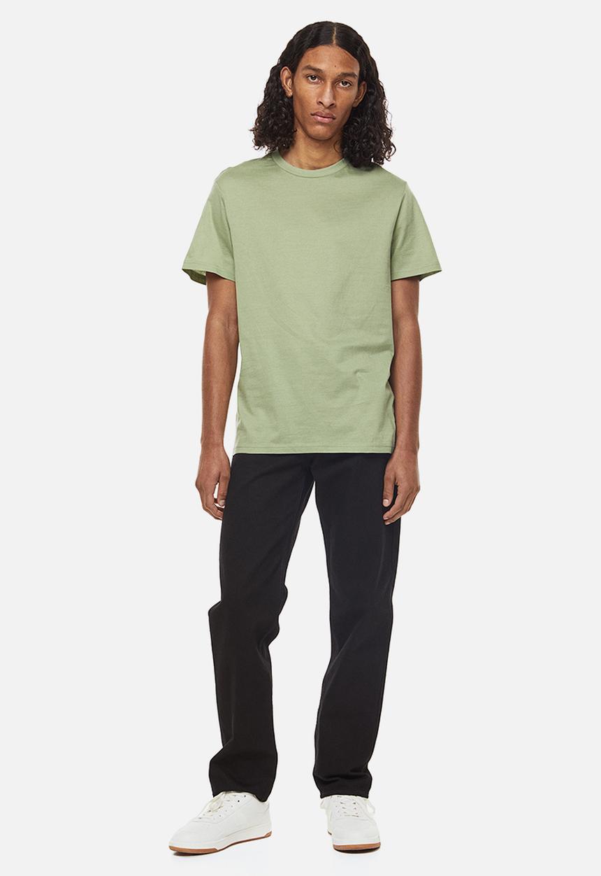 H&M - Regular fit round-neck t-shirt - pistachio green