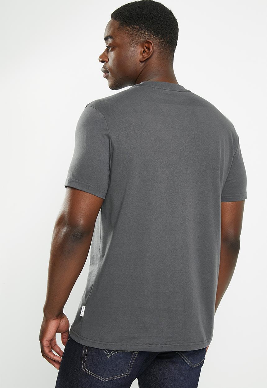 Ben Sherman - Signature tee-shirt flock print - dark charcoal