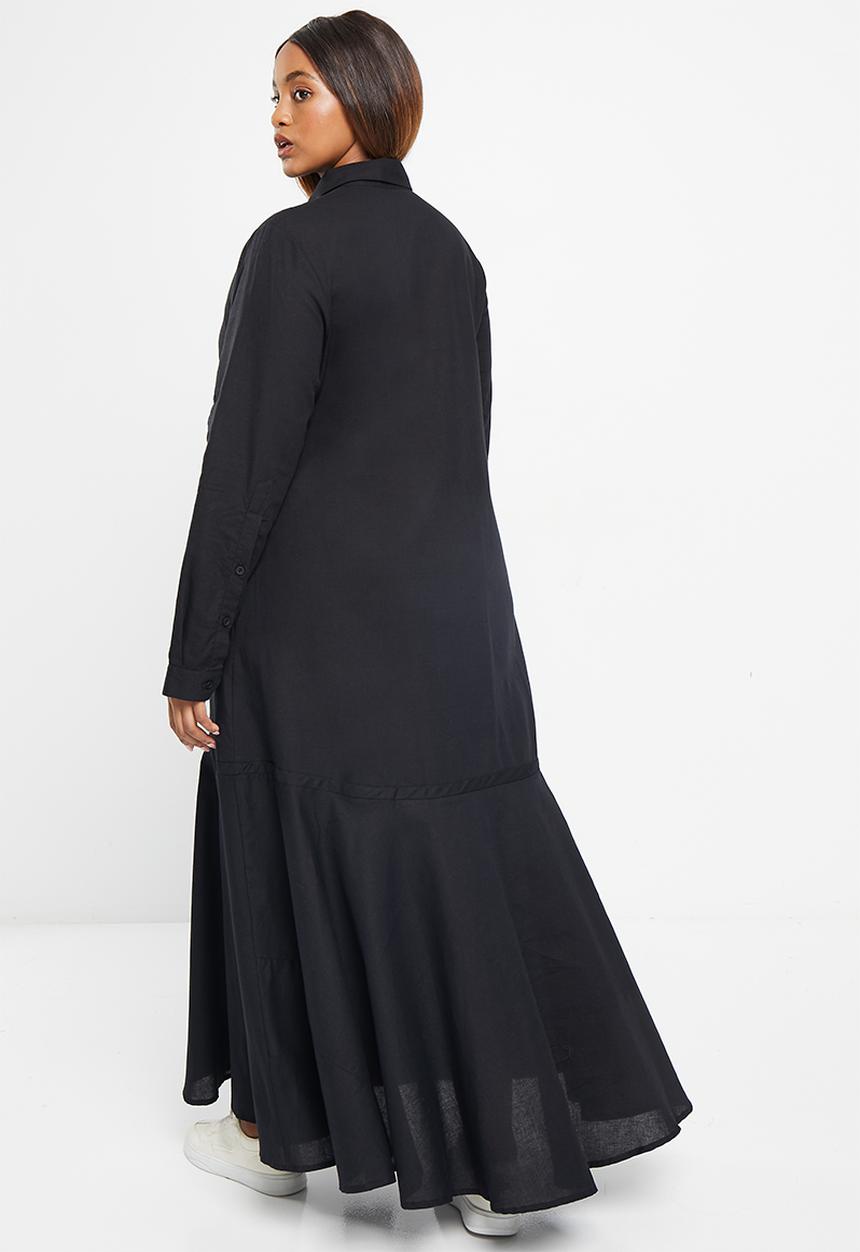 AMANDA LAIRD CHERRY - Plus tileba dress - black