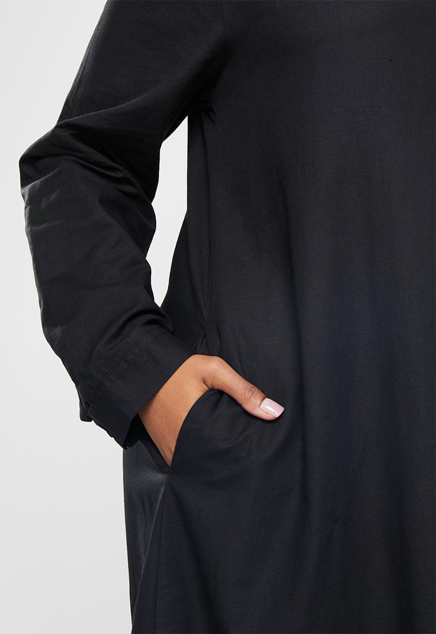 AMANDA LAIRD CHERRY - Plus tileba dress - black
